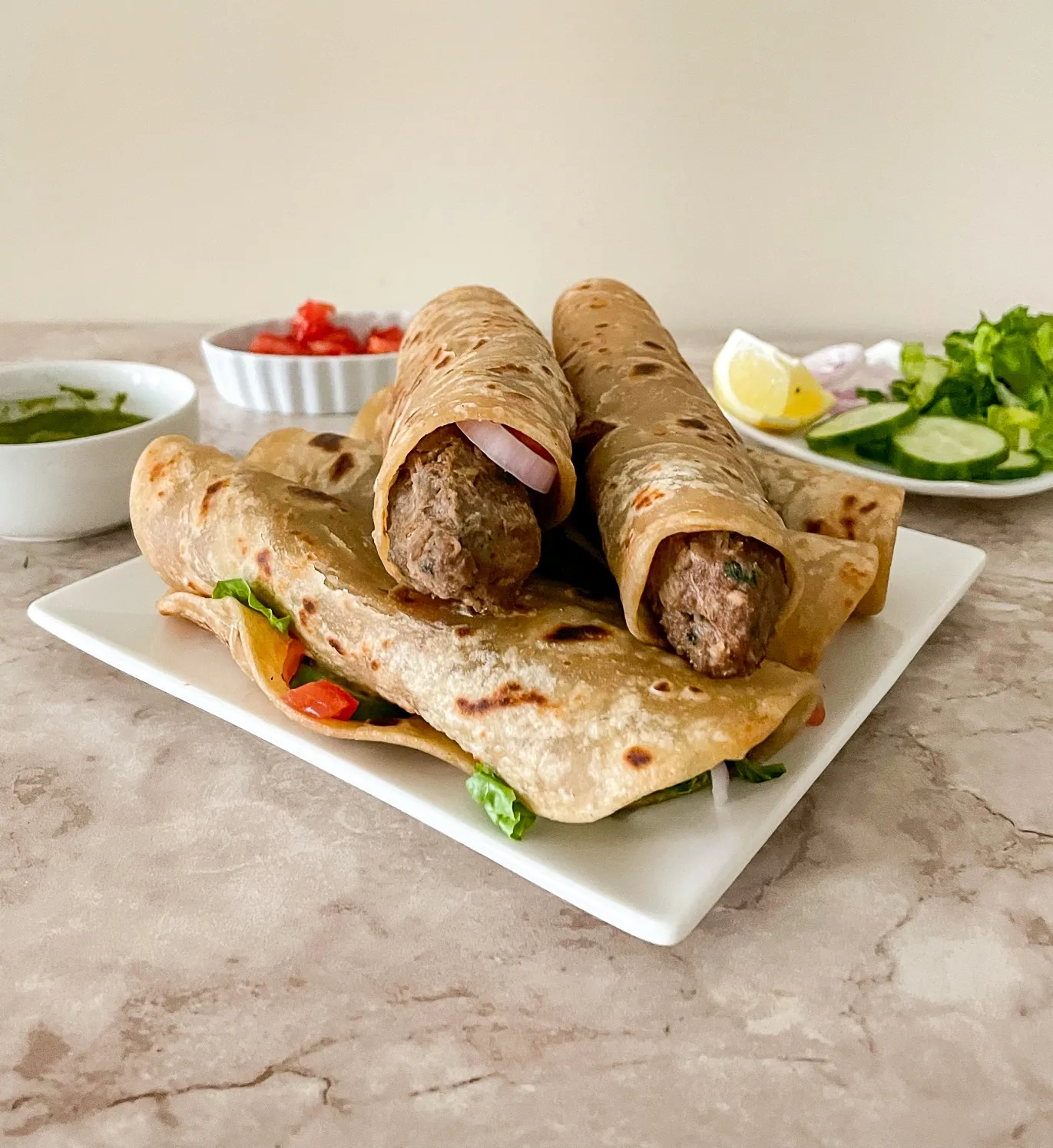 Beef Kabab Roll 2pc