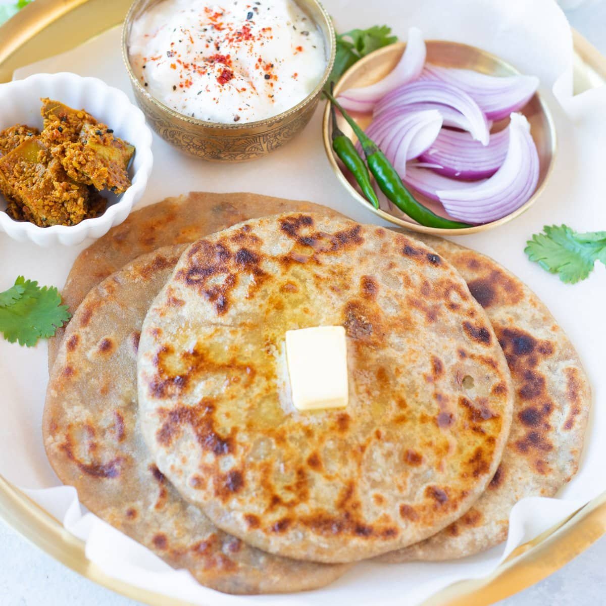 Aloo Prantha 2 pc with dahi